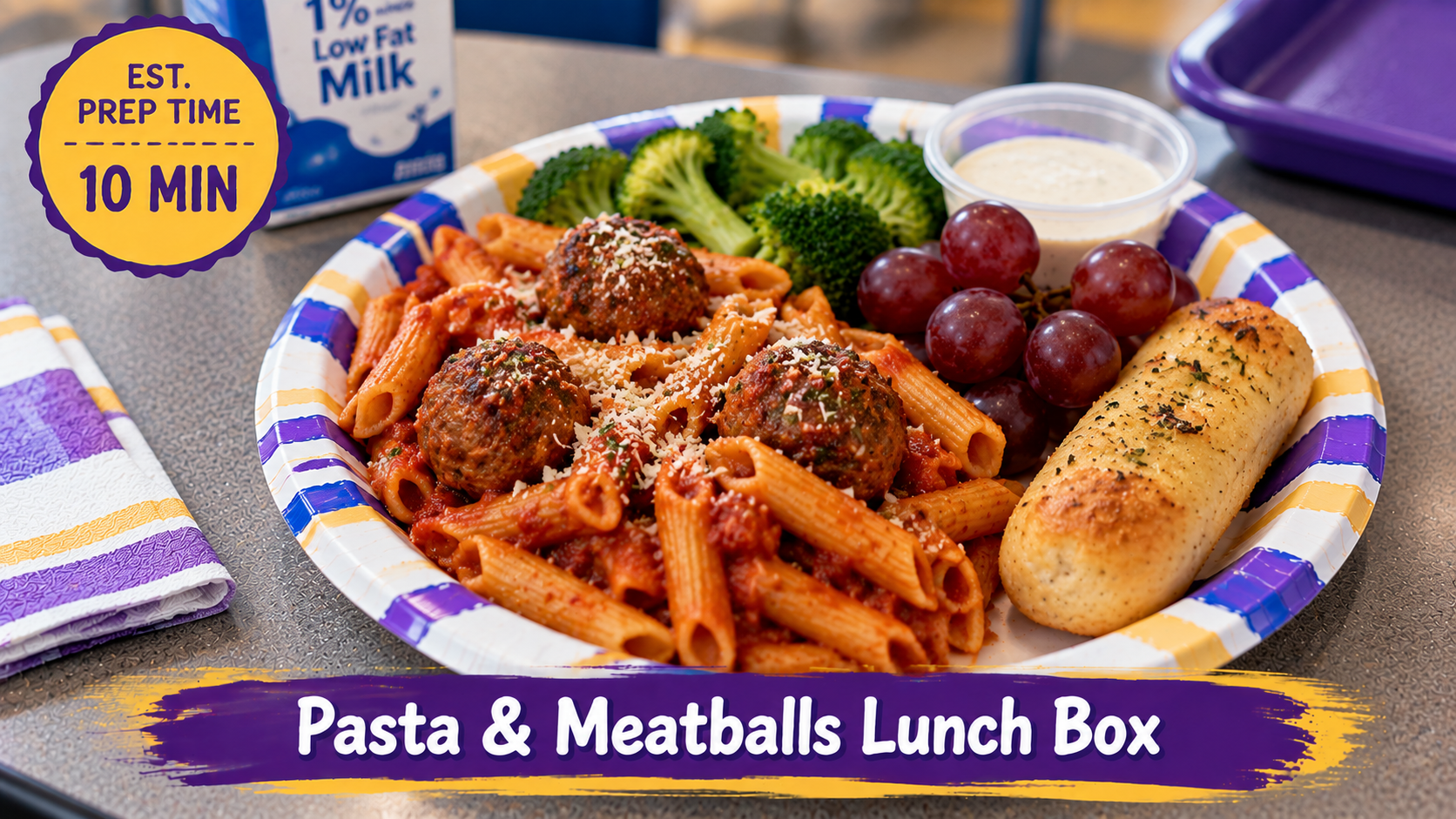 Pasta and Meatballs Lunch Box