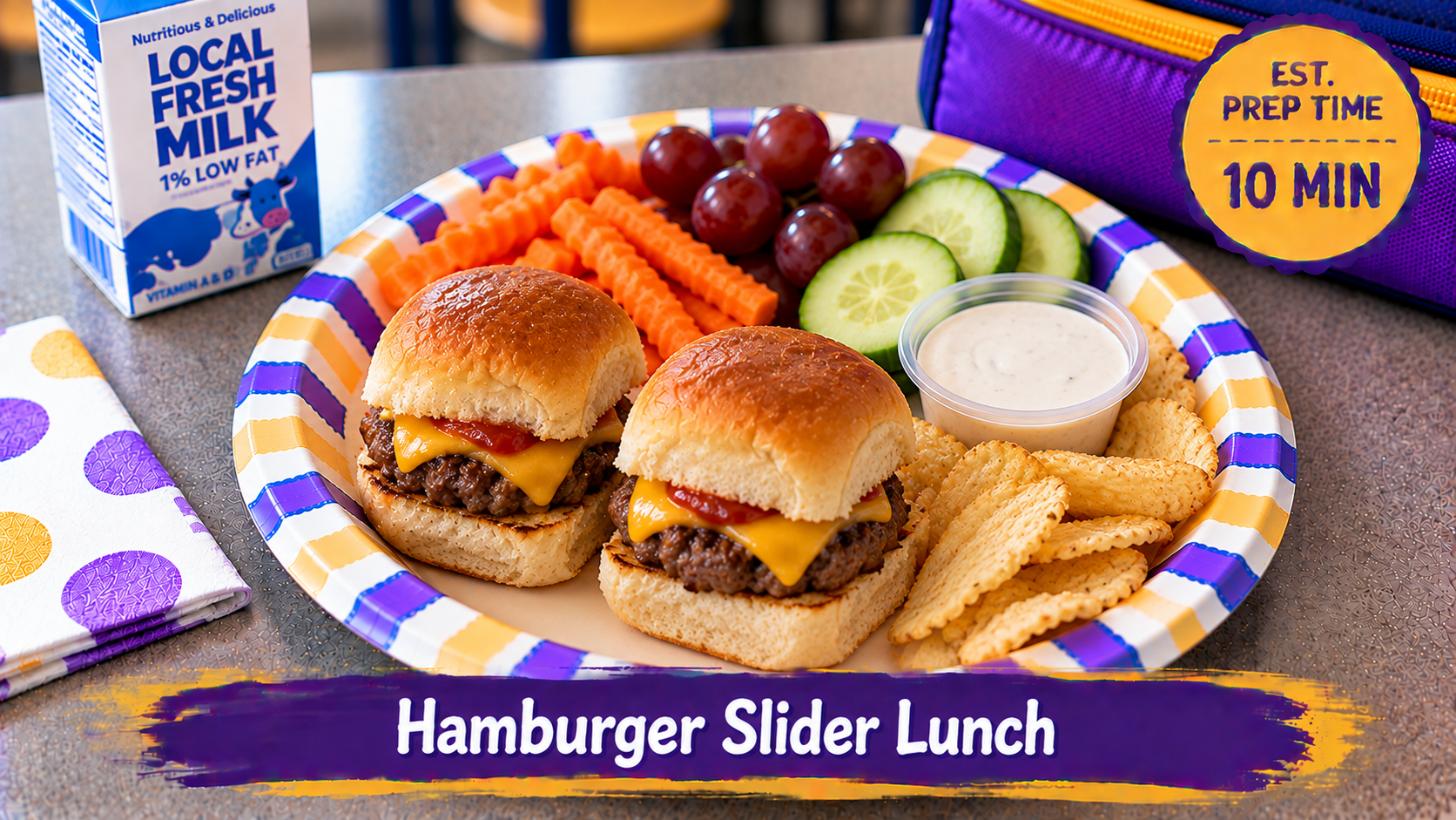 Hamburger Slider Lunch