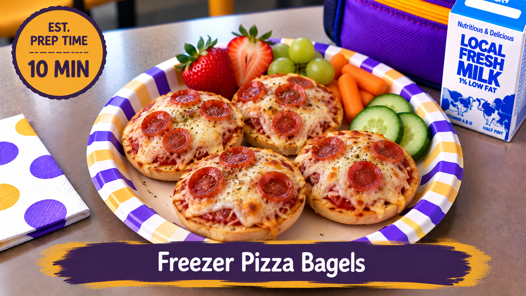 Freezer Pizza Bagels