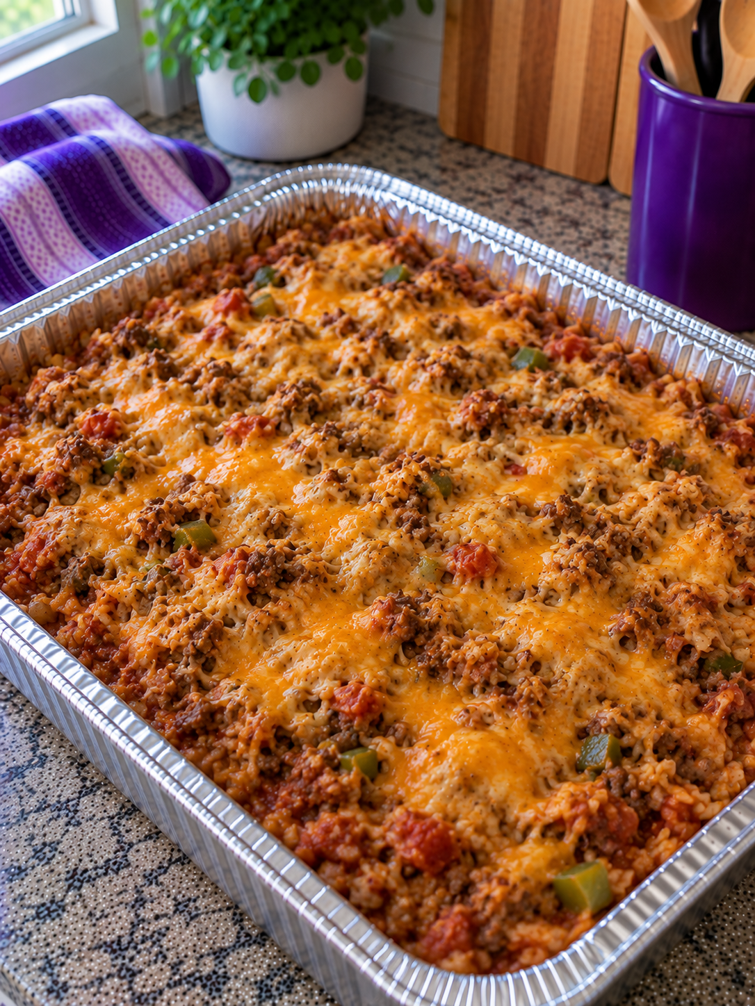 Cheesy Taco Rice Bake