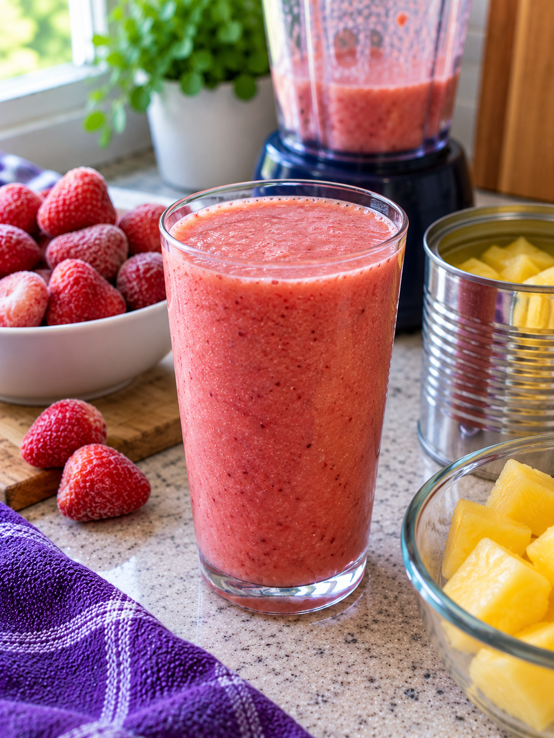 Strawberry pineapple smoothie