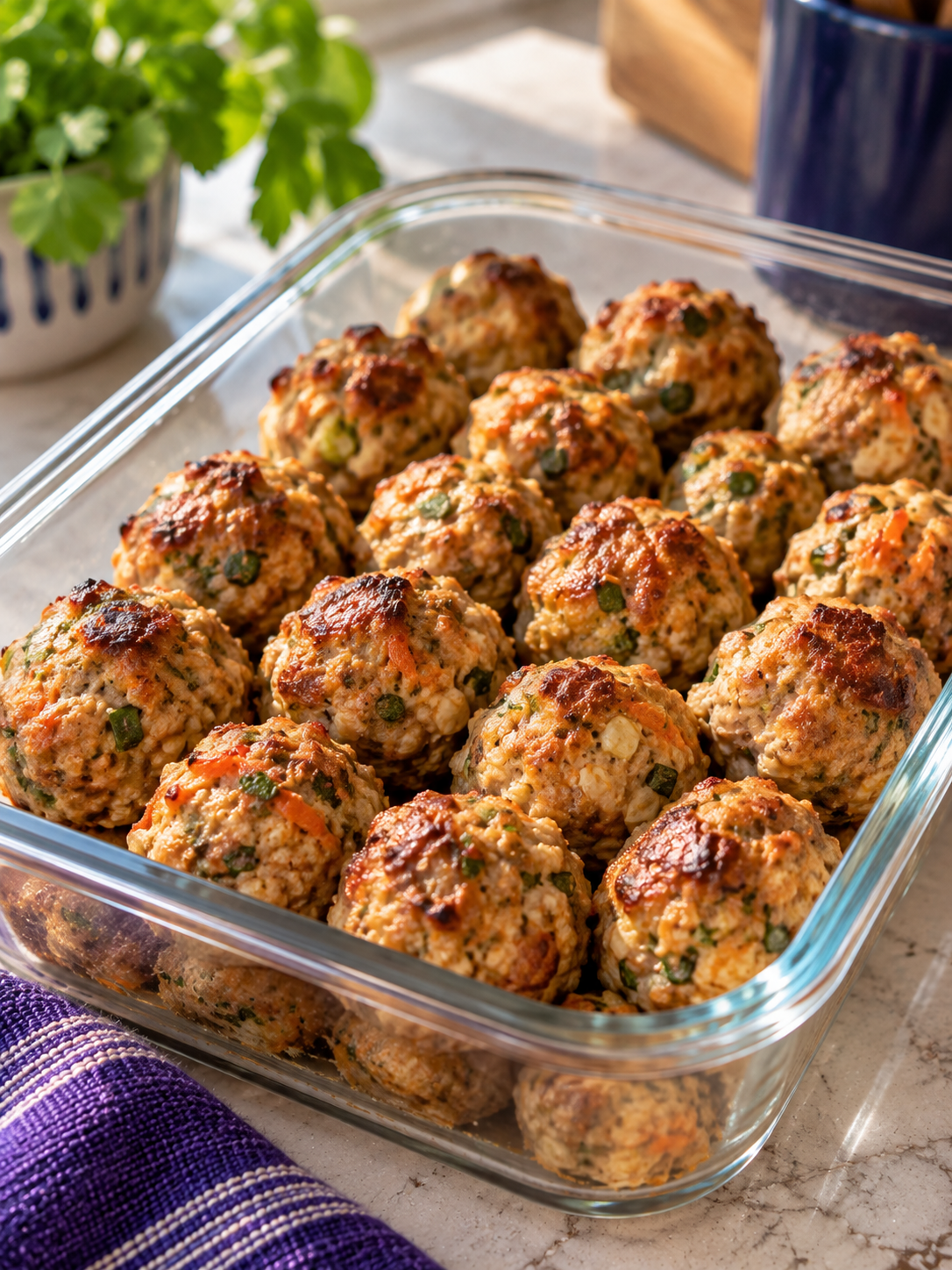 Soy Ginger Oven Baked Meatballs