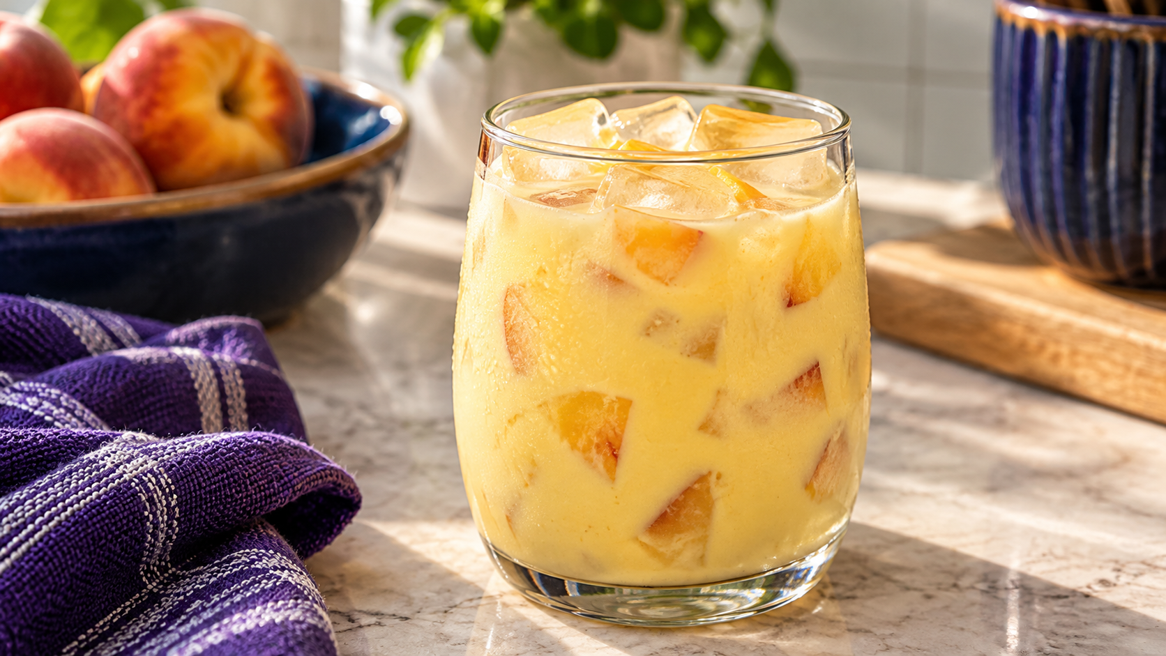 Peaches and Cream Agua Fresca
