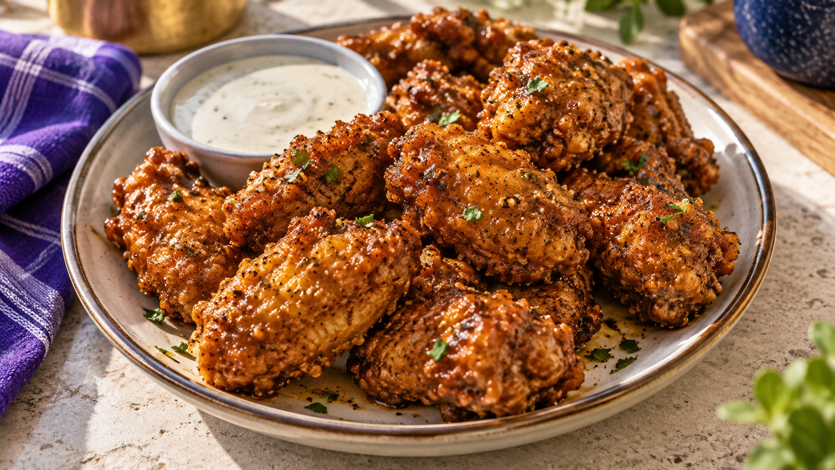 Vegan Lemon Pepper Wings