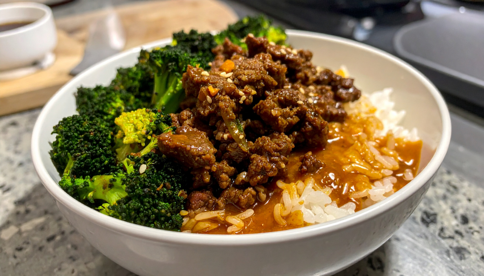 Sticky Beef & Broccoli Rice Bowls