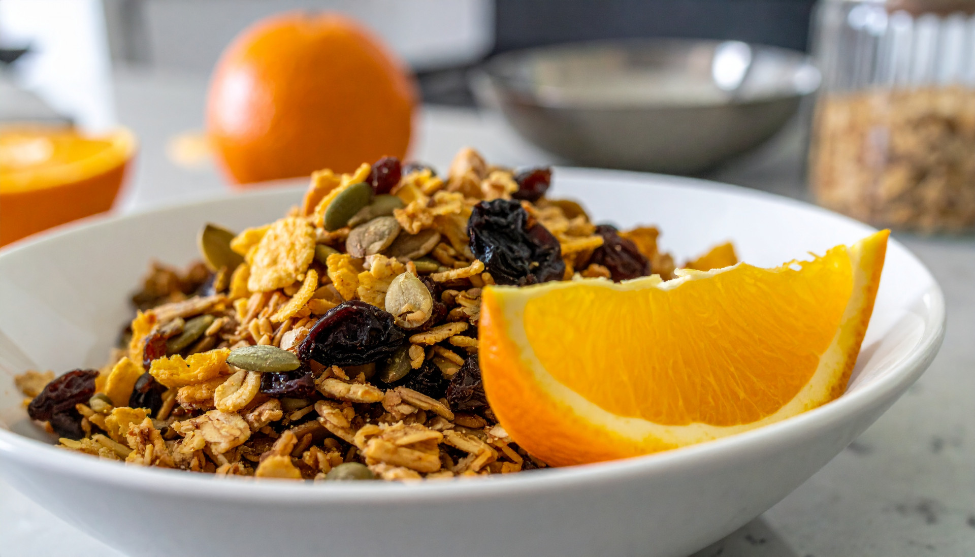Iron Crunch Trail Mix + Orange