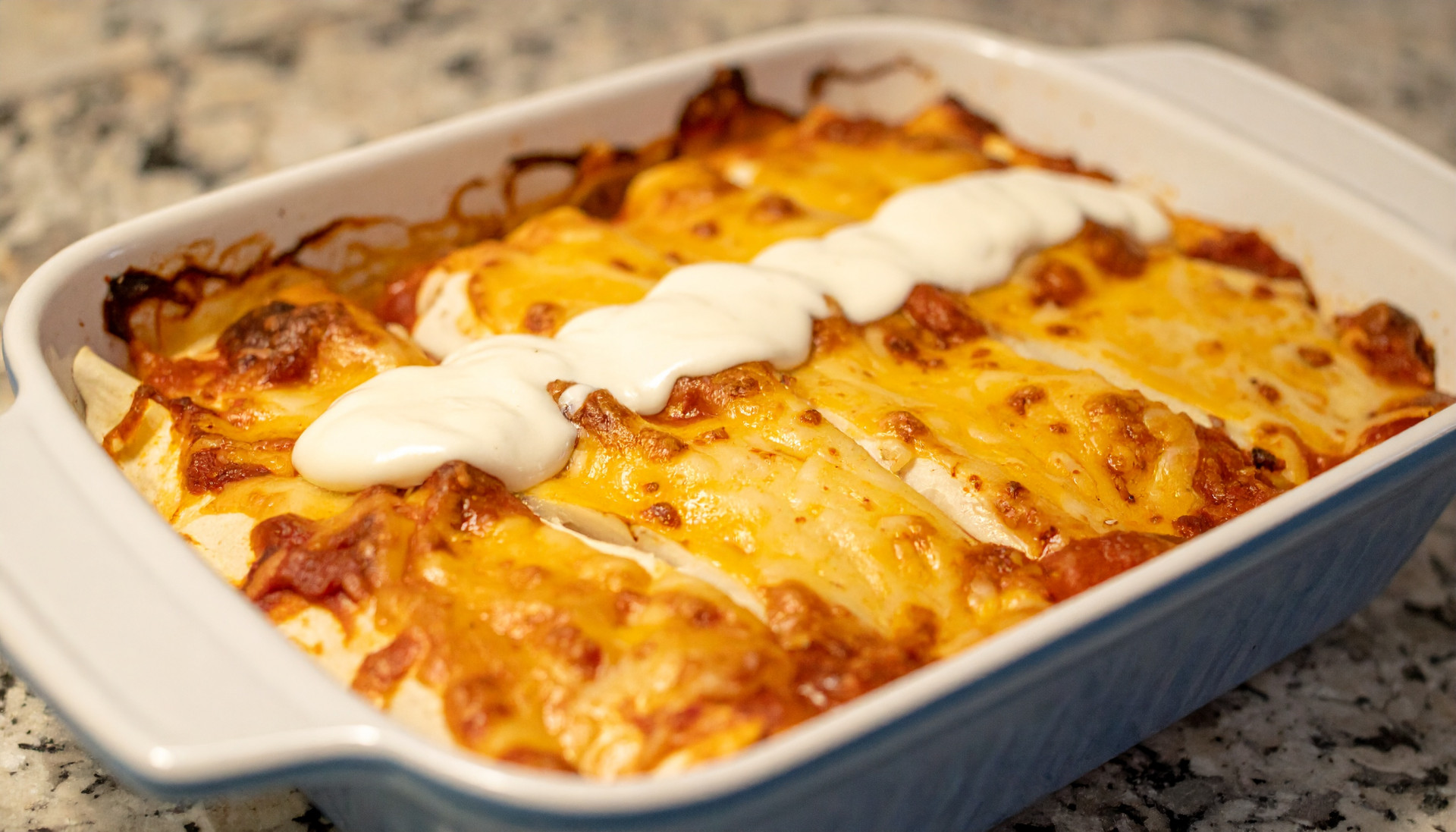 Smoky Chicken & White Bean Enchilada Bake