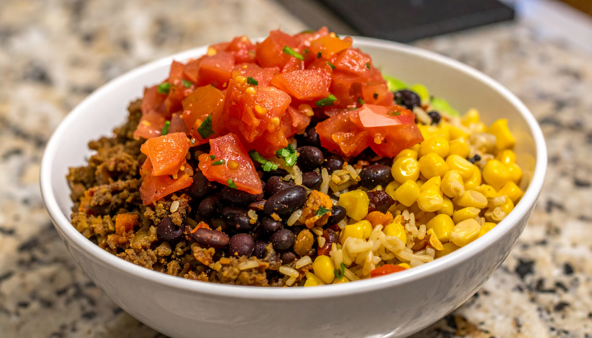 Beef & Lentil Taco Bowls