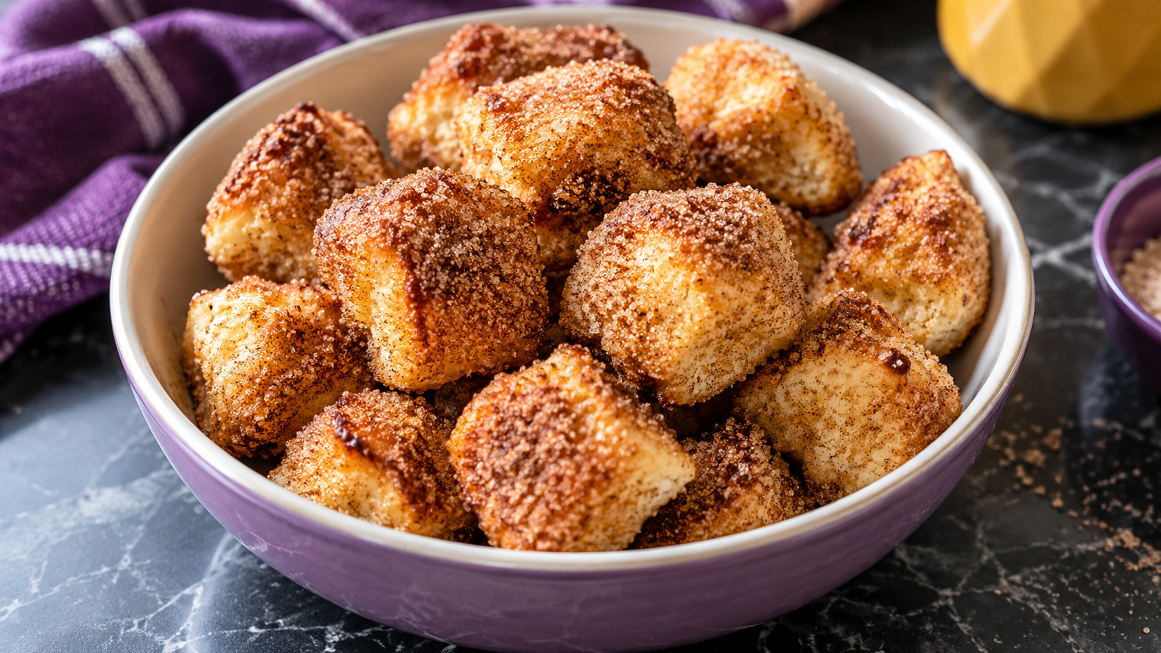 High Protein Cinnamon Sugar Bites