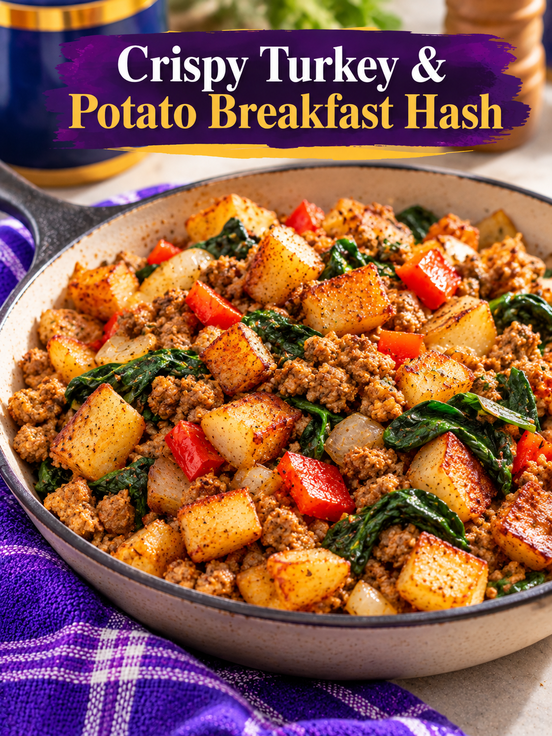 Crispy Turkey and Potato Breakfast Hash