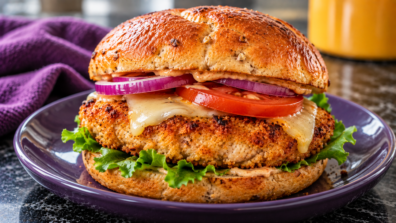 Low-Carb Crispy Chicken Sandwich