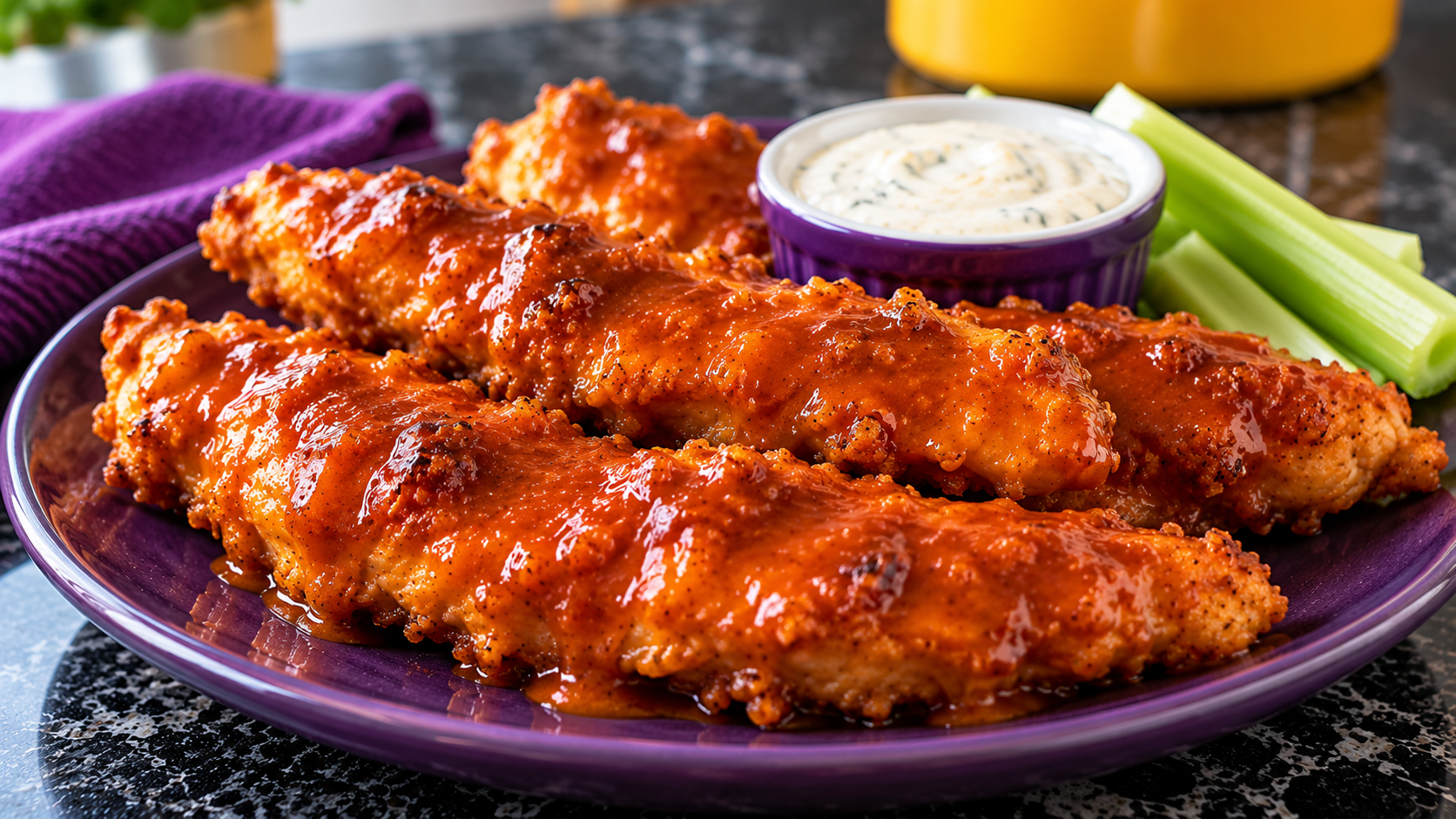 Crunchy Buffalo Chicken Tenders (Low-Carb, High-Protein)