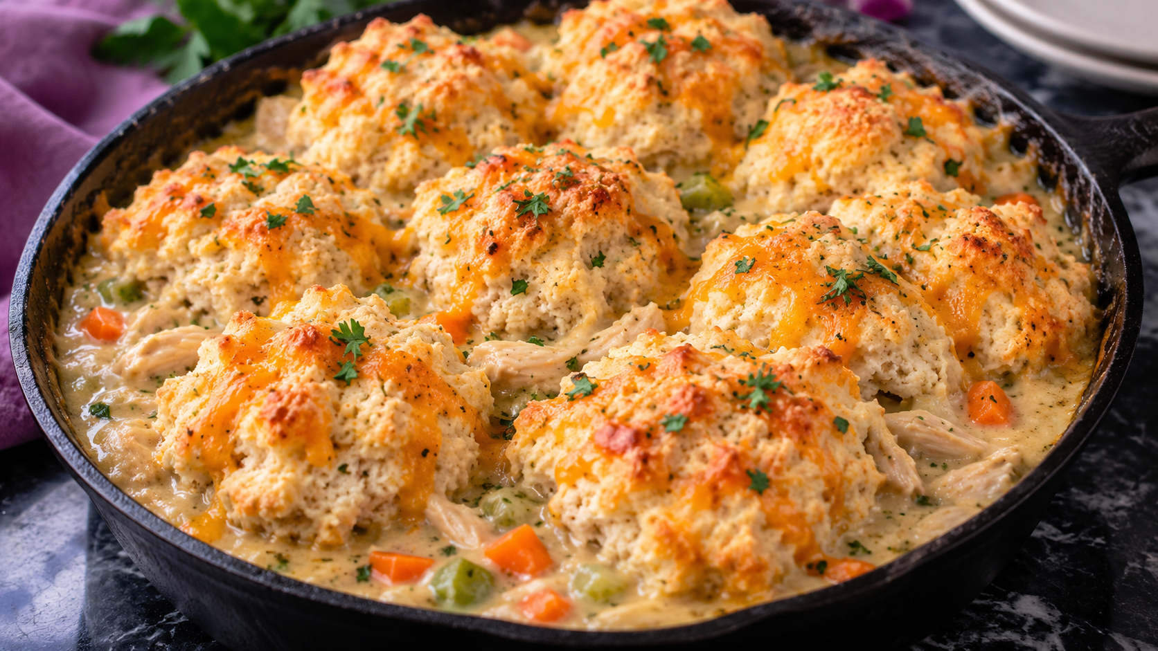 Cheddar Bay Biscuit Chicken Pot Pie by MadeByWhit