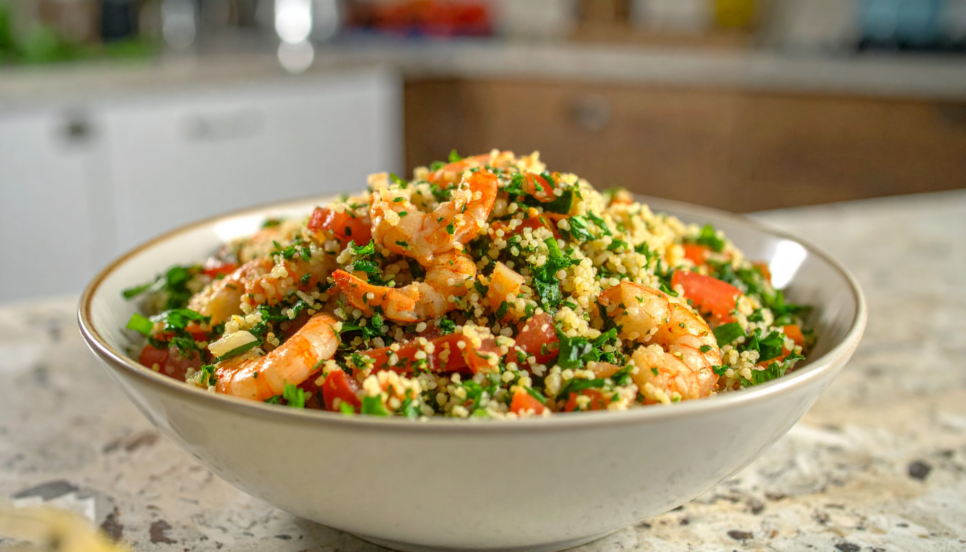 Shrimp Tabbouleh Salad