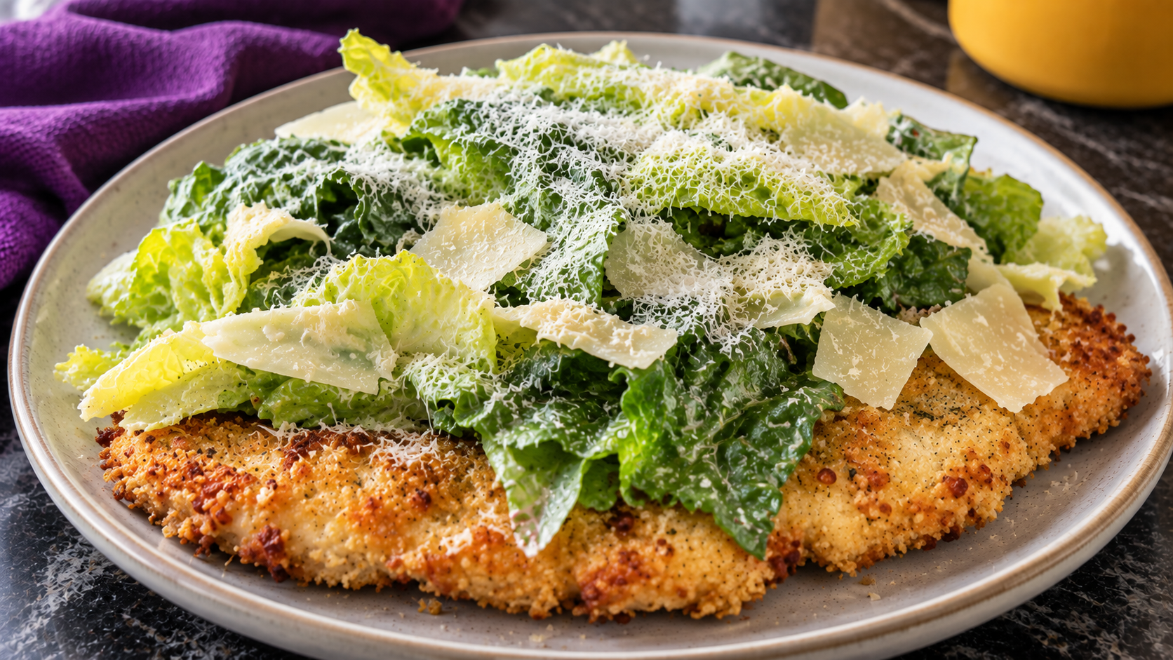 Crispy Chicken Caesar Cutlets (Keto-Friendly)