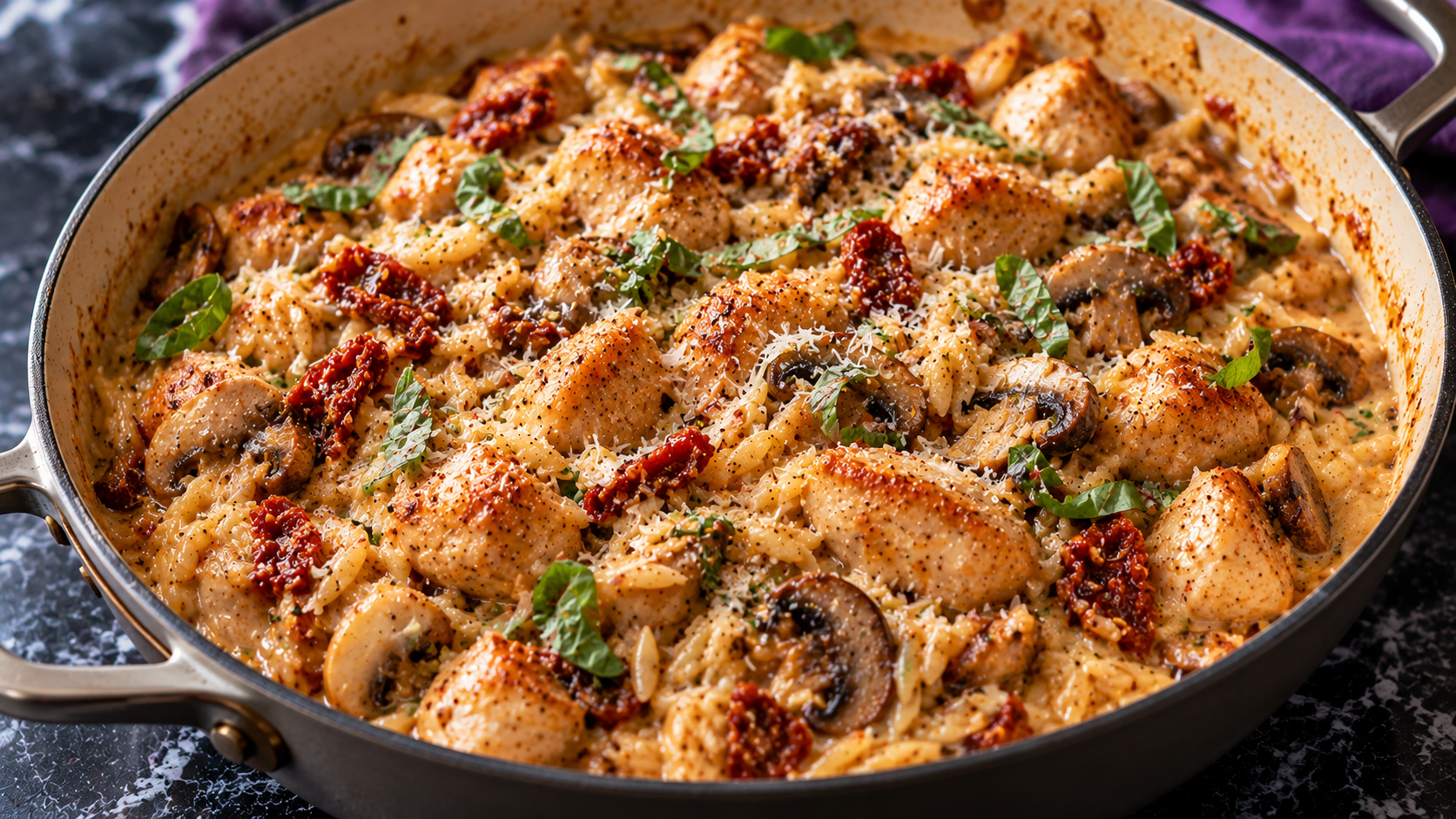 Creamy Marry Me Chicken Orzo