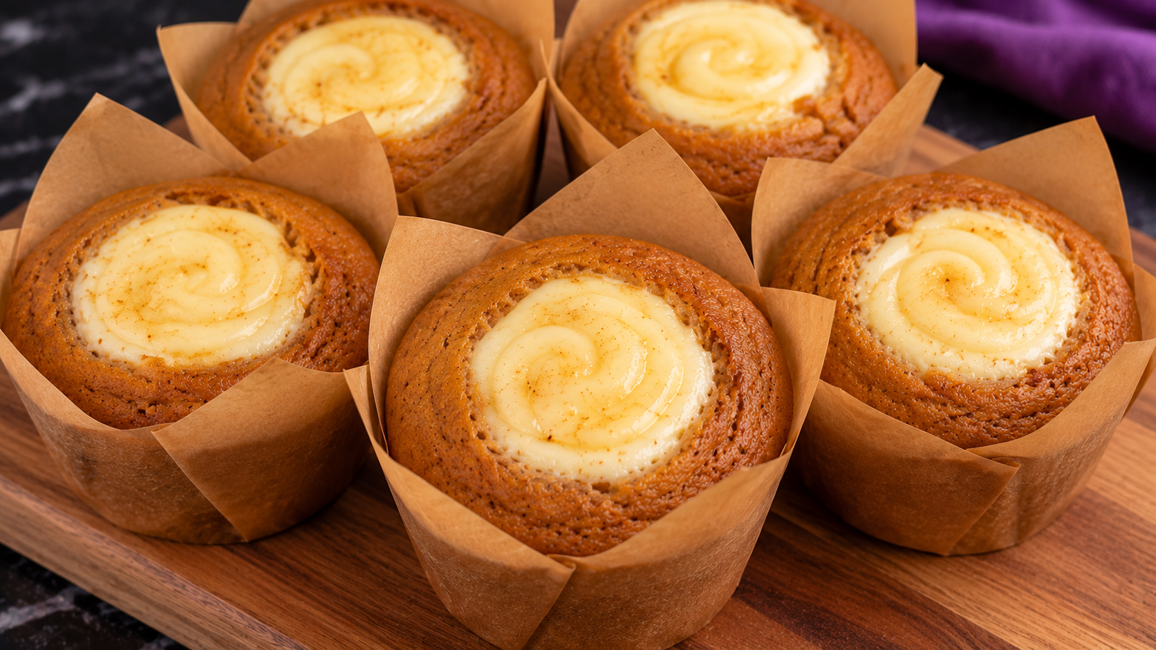 Pumpkin Cream Cheese Muffins