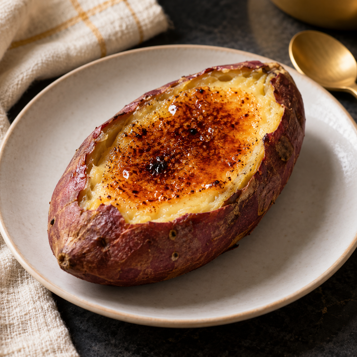 Japanese Sweet Potato Cr&egrave;me Br&ucirc;l&eacute;e