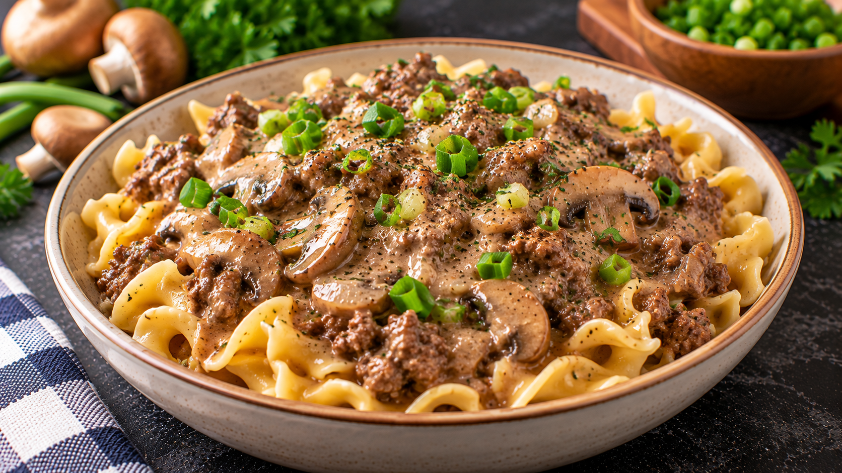 Ground Beef Stroganoff