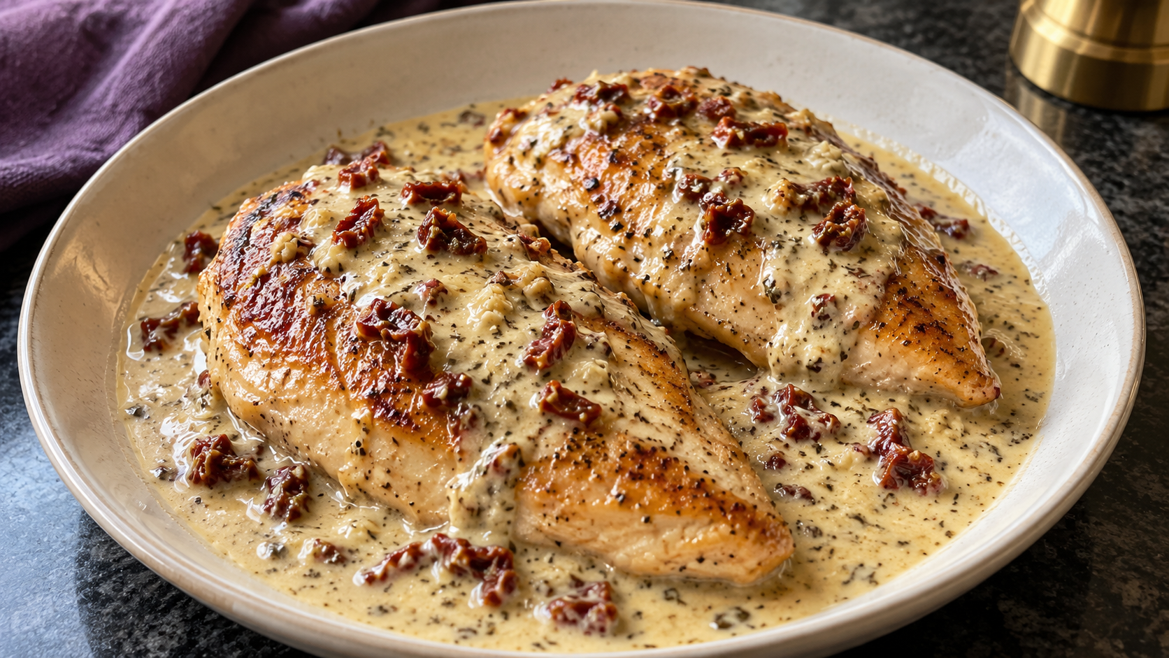 Chicken in Creamy Italian Cheese Sauce