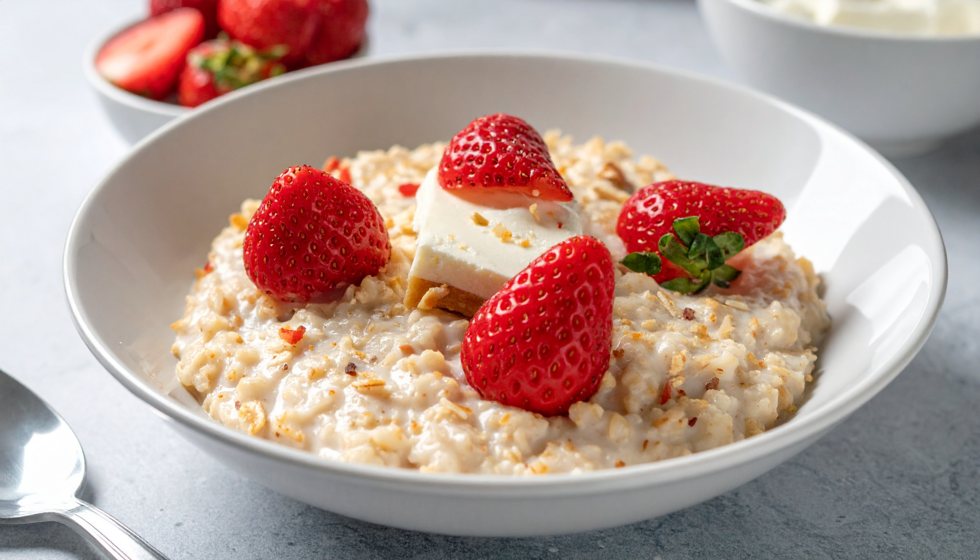 Strawberry Cheesecake Overnight Oats