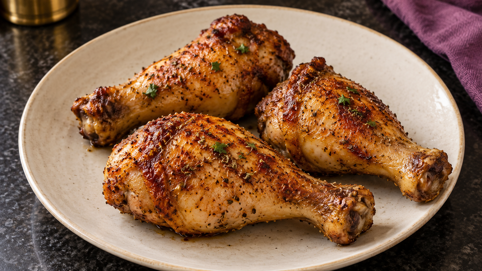 Perfectly Baked Chicken Legs