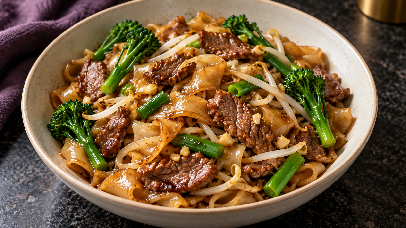 Beef Ho (Chow) – Stir Fried Noodles with Tender Steak
