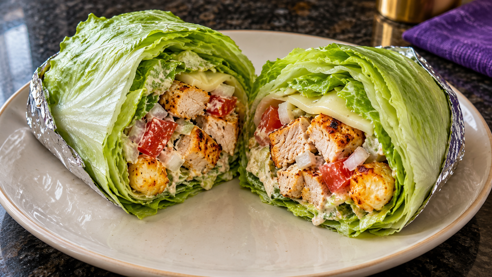 Pre-Diabetic Cesar Lettuce Wrap