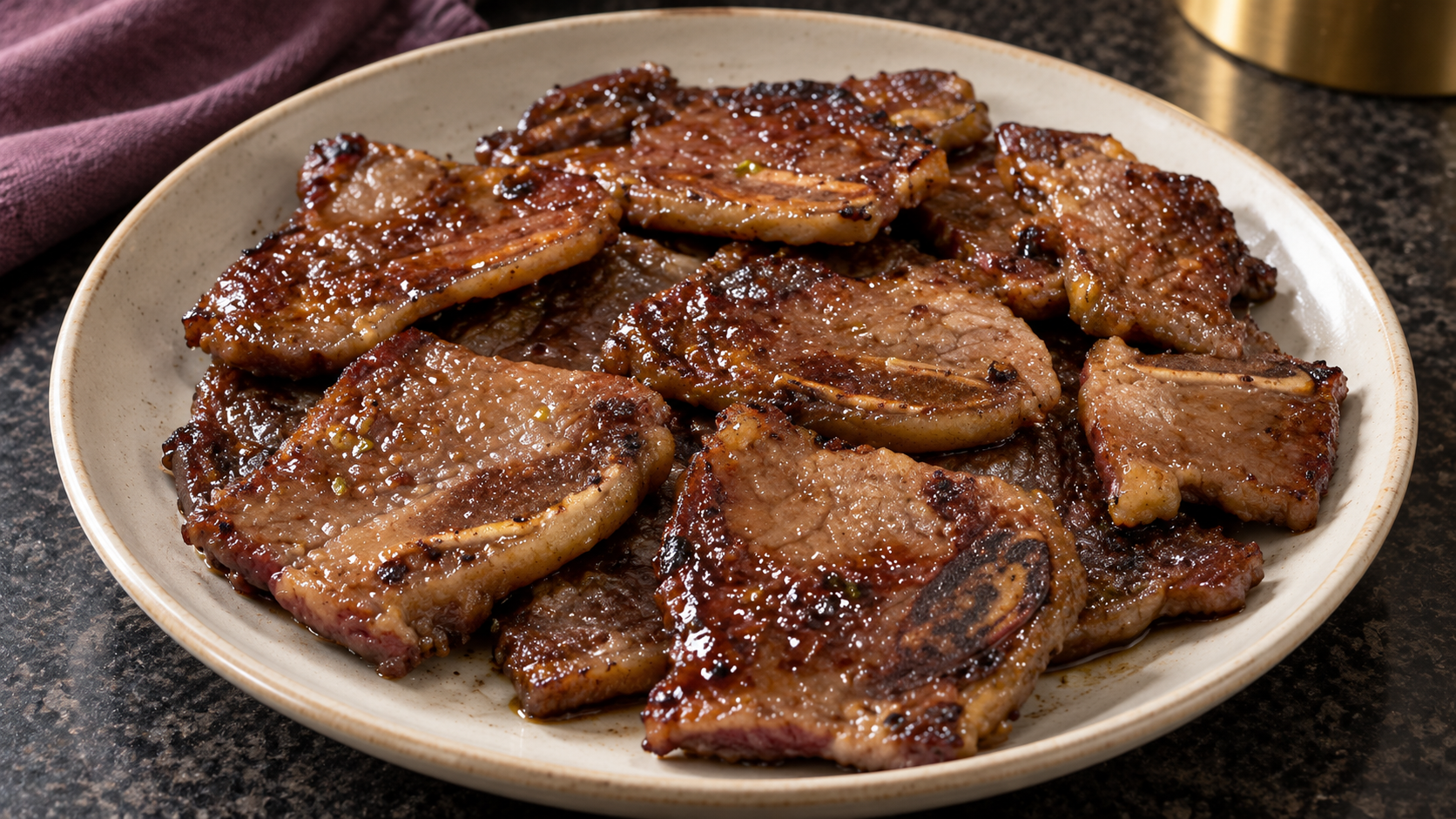 Korean BBQ Galbi (갈비)
