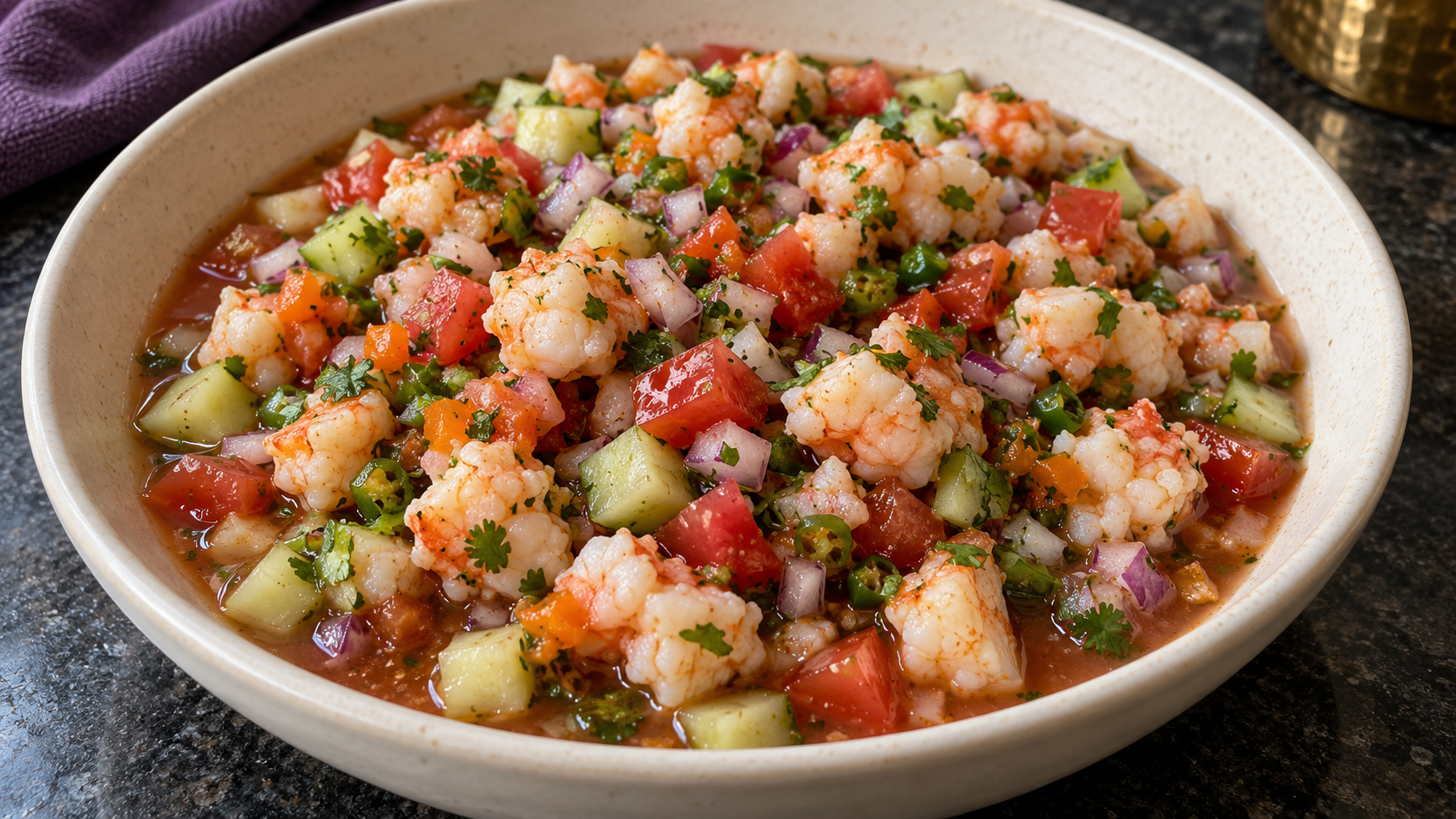 Cooked Shrimp Ceviche