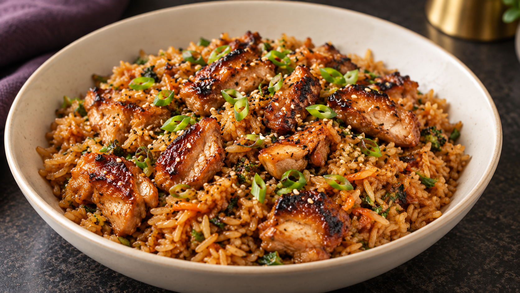 One-Pan Chicken & Rice with Hidden Veggies