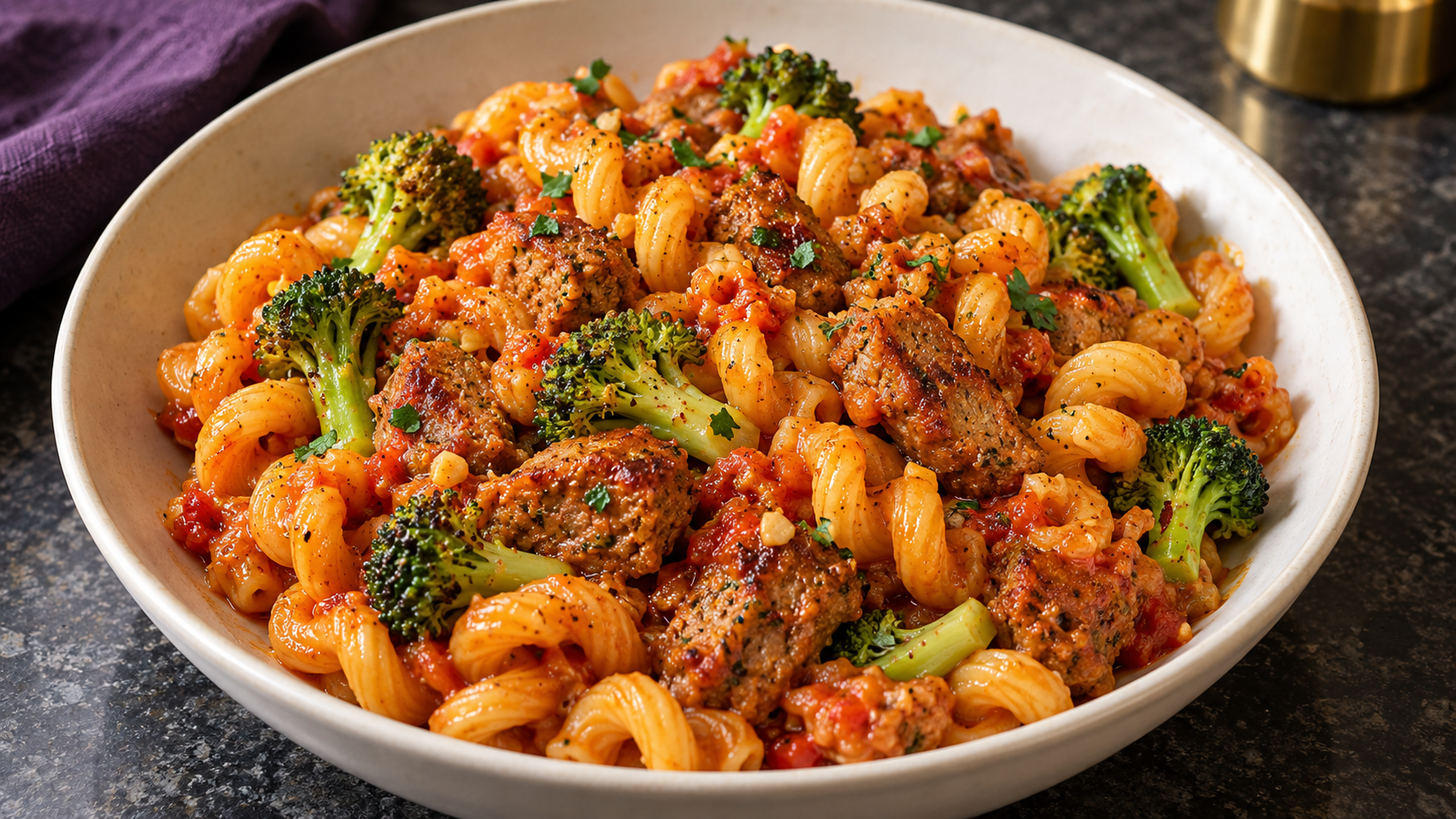 Sausage & Harissa Pasta